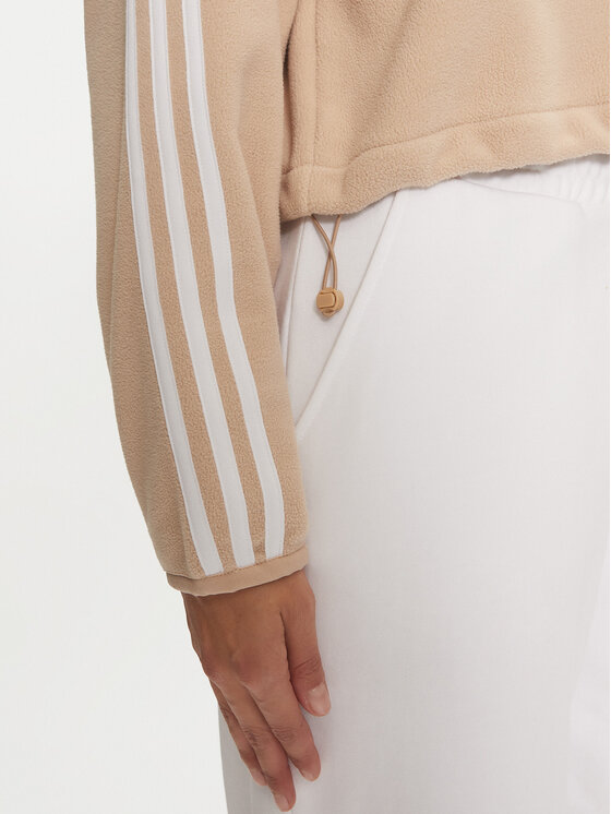 adidas adidas Fliis Polar Fleece 1/2 Zip IY7267 Beež Loose Fit
