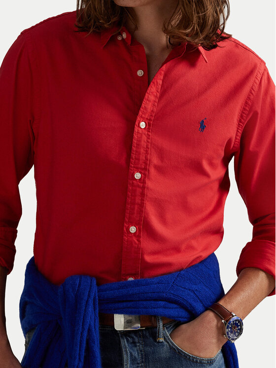 Polo Ralph Lauren Polo Ralph Lauren Srajca 710804257061 Rdeča Slim Fit