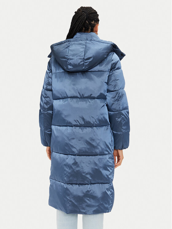 Calvin Klein Jeans Calvin Klein Jeans Μπουφάν χειμωνιάτικο Shiny Monologo J20J224617 Μπλε Regular Fit