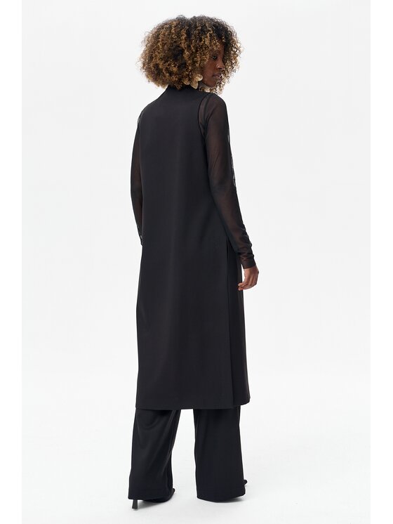 blue shadow blue shadow Kamizelka Eni Czarny Regular Fit