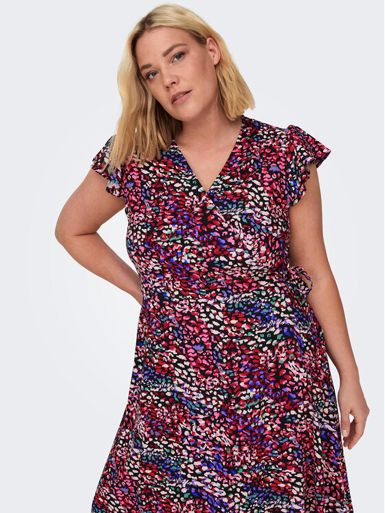 ONLY Carmakoma ONLY Carmakoma Kleid für den Alltag 15297167 Bunt Regular Fit