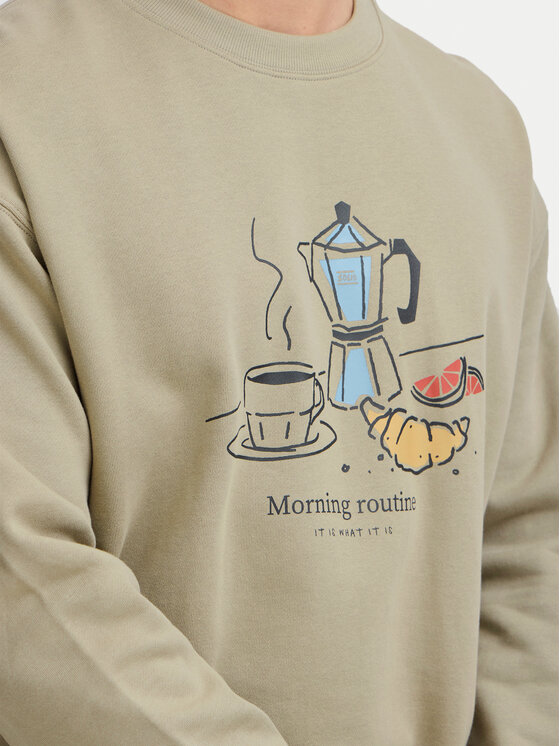 Solid Solid Світшот Mulder 21108364 Бежевий Regular Fit