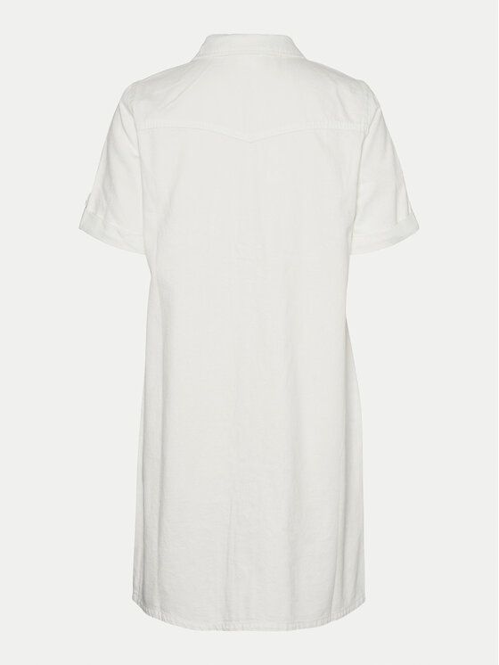 Vero Moda Vero Moda Sukienka jeansowa Jennie 10309665 Biały Regular Fit
