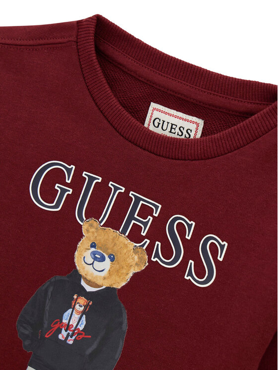 Guess Guess Felpa N6YQ05 K4096 Bordeaux Regular Fit