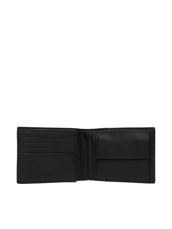 Calvin Klein Calvin Klein Portfel Xl Emblem Aop Emboss Trifold LV04D1235G Czarny
