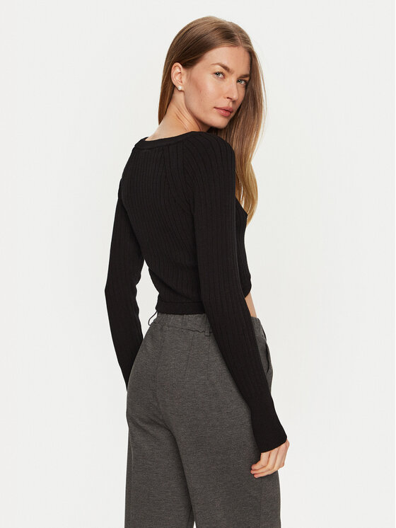 ViCOLO ViCOLO Džemper 77101S Crna Regular Fit