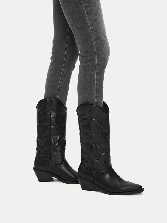JENNY JENNY Kovbojská obuv CEO-R25AW01598 Černá
