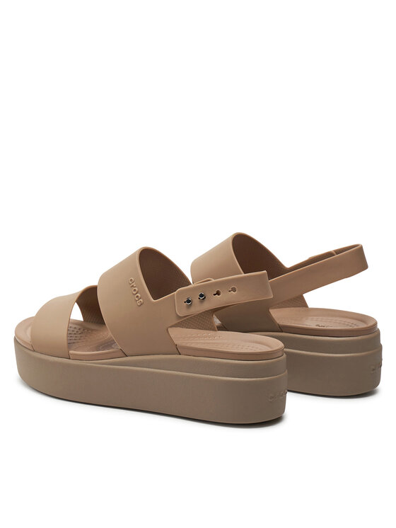 Crocs Crocs Sandale Brooklyn Low Wedge W 206453 Bej