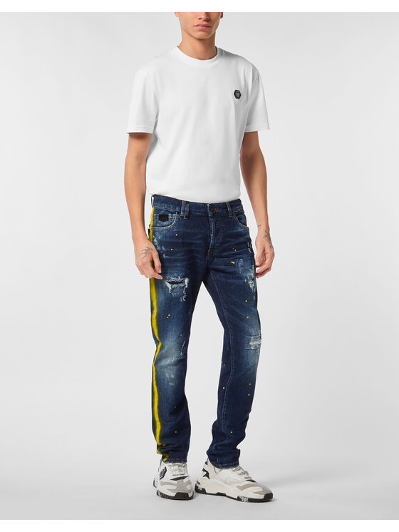 PHILIPP PLEIN PHILIPP PLEIN Jeansy 26867 Niebieski Straight Leg