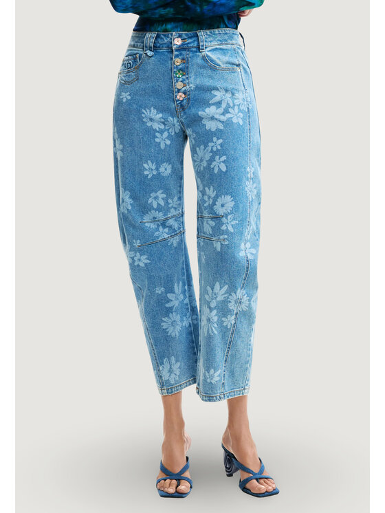 Desigual Desigual Jeansy MAGGI Niebieski Balloon Fit