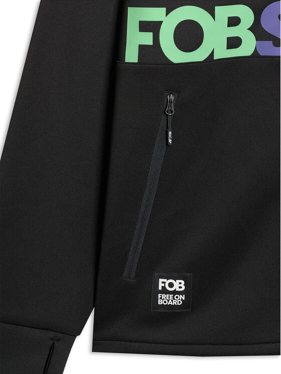 4F 4F Bluza FOB Czarny Loose Fit