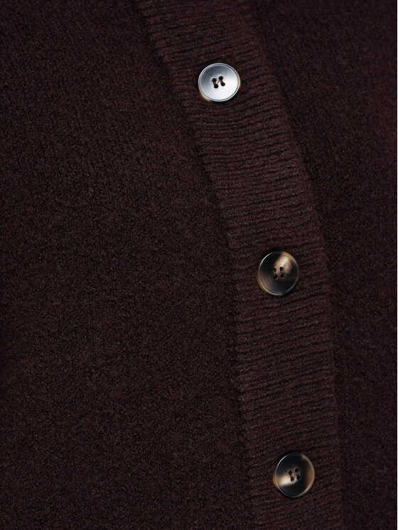 Ombre Ombre Sweter OW-SW-E0020 Brązowy Relaxed Fit