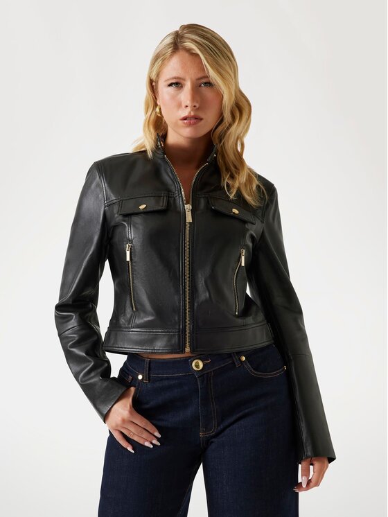 Marciano Guess Damska 'Kurtka skórzana, rozmiar 48, Czarna, 5YGL09 7345A