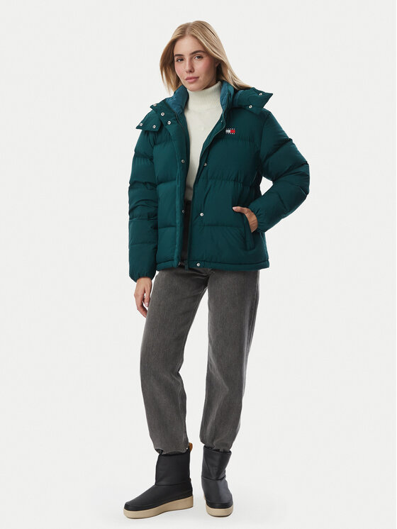 Tommy Jeans Tommy Jeans Pūkinė striukė Alaska  DW0DW18610 Tamsiai žalia Regular Fit