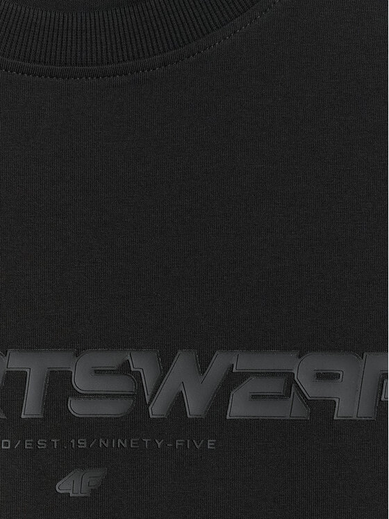 4F 4F T-Shirt BRAND CODE Czarny Regular Fit