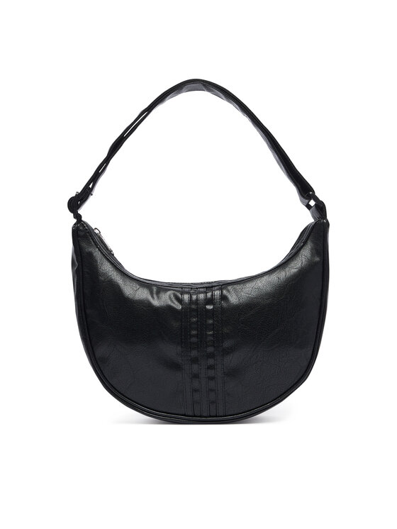 adidas adidas Torebka Adicolor Half Crescent Bag Metallic Pu KR1546 Czarny