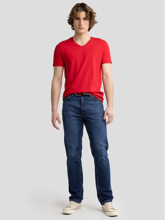 BIG STAR BIG STAR Koszula IRTOS Czerwony Slim Fit
