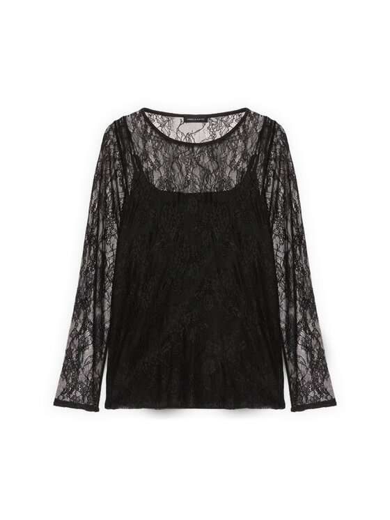 Fiorella Rubino Fiorella Rubino T-shirt G02LL008852N033 Nero Regular Fit