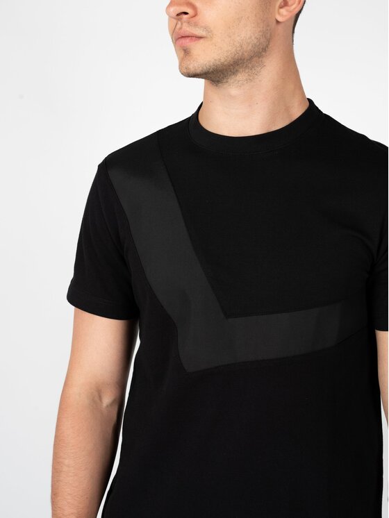Les Hommes Les Hommes T-Shirt LBT1019700N Μαύρο Regular Fit