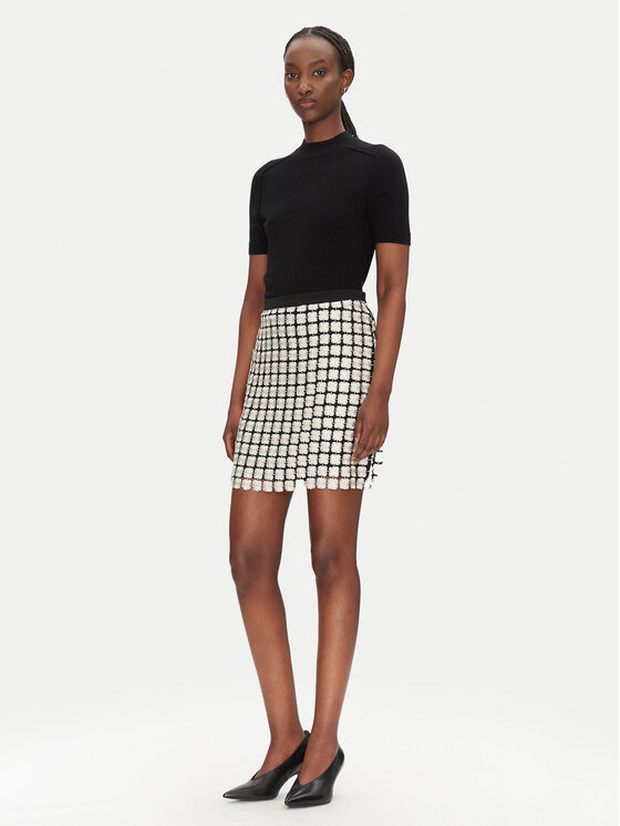 Bruuns Bazaar Bruuns Bazaar Ceruzaszoknya Aluma BBW4527 Ekru Slim Fit
