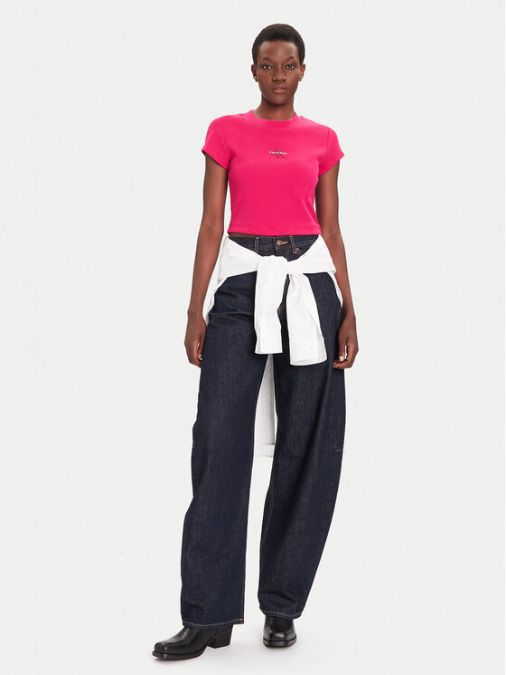 Calvin Klein Jeans Calvin Klein Jeans Тишърт LV047AB802 Розов Regular Fit