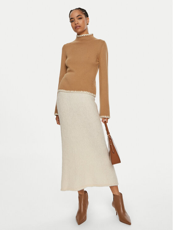 Luisa Spagnoli Luisa Spagnoli Rollkragenpullover Monet 58404 Braun Regular Fit