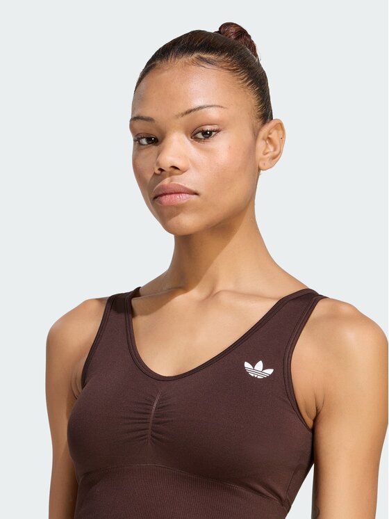 adidas adidas Спортен сутиен Essentials Seamless Bralette IA4524 Кафяв Regular Fit