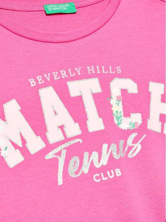 United Colors Of Benetton United Colors Of Benetton Tričko 3096C10BA Ružová Boxy Fit