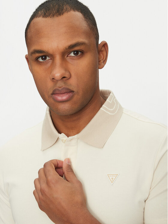 Guess Guess Polo M5GP66 J1314 Écru Regular Fit