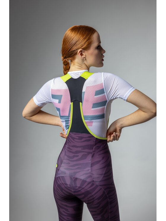 Alé Cycling Alé Cycling Szorty rowerowe PR-E Sauvage Fioletowy Fitted Fit