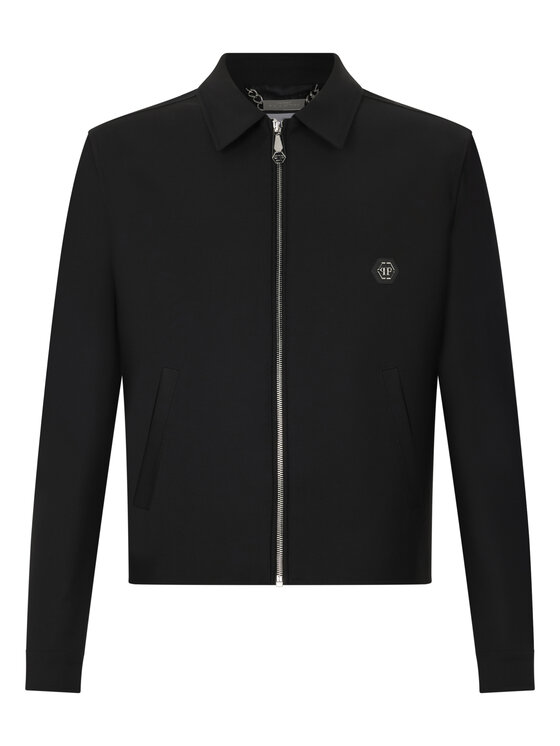PHILIPP PLEIN PHILIPP PLEIN Kurtka bomber 29063 Czarny Regular Fit