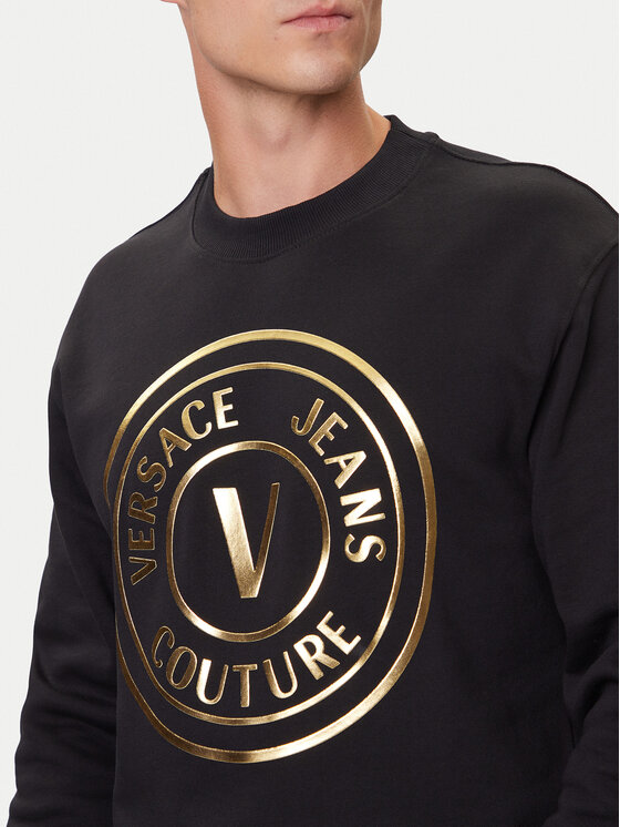 Versace Jeans Couture Versace Jeans Couture Μπλούζα 79GAIT01 CF00T Μαύρο Regular Fit