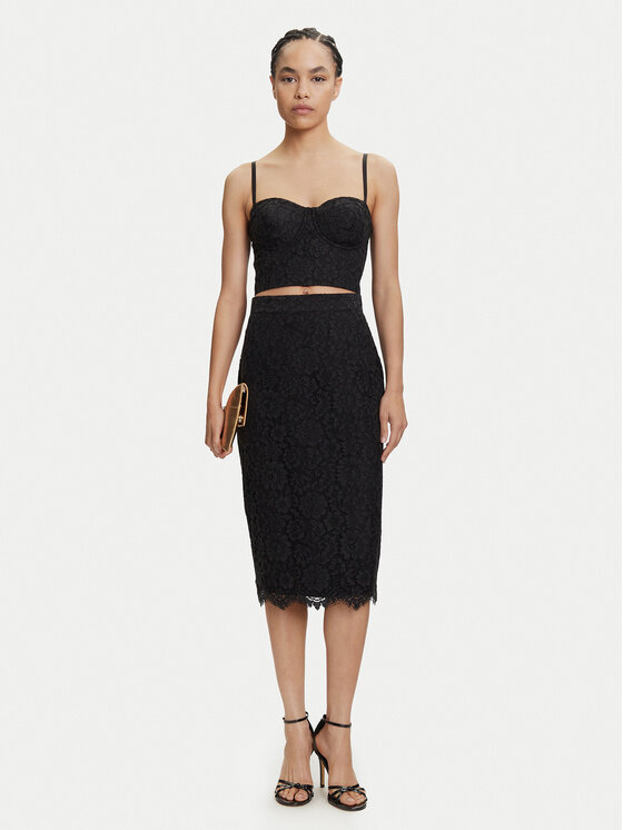 Guess Guess Pouzdrová sukně W5YD12 WHD00 Černá Regular Fit