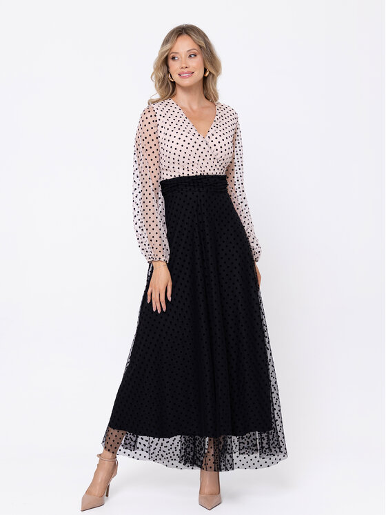 LIDIA KALITA LIDIA KALITA Sukienka wieczorowa Corsica Czarny Flare Fit