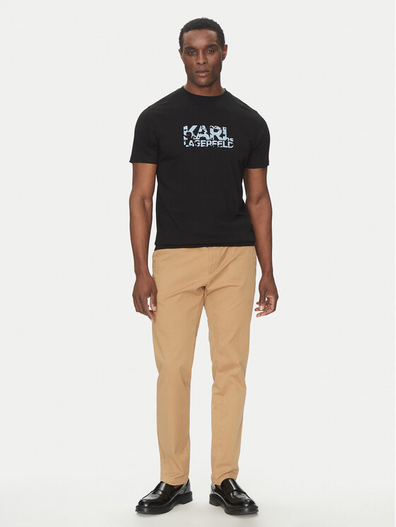 KARL LAGERFELD KARL LAGERFELD T-shirt 755042 552224 Crna Regular Fit