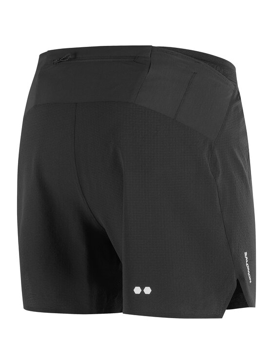Salomon Salomon Szorty sportowe SENSE AERO STOW 5" Czarny Slim Fit