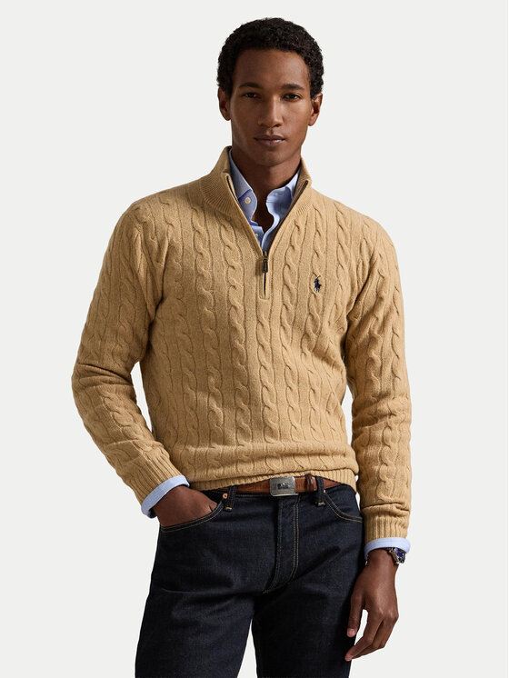 Polo Ralph Lauren Polo Ralph Lauren Pulover 710876766006 Bej Regular Fit