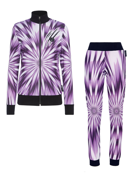 Plein Sport Plein Sport Completo top e pantaloni 3501 Viola Regular Fit
