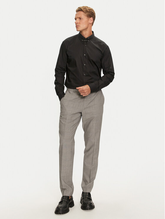 HUGO Hugo Camicia Vikko 50524838 Nero Modern Fit