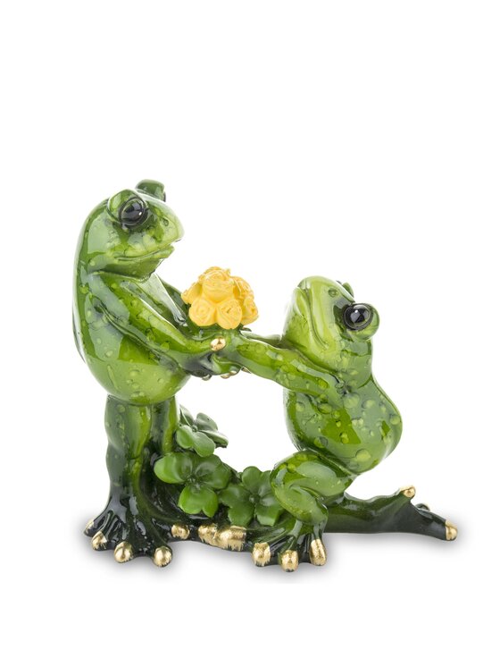 MIAhome MIAhome Figurka para żabek 11x11x4,5 cm PROPOSTA Zielony