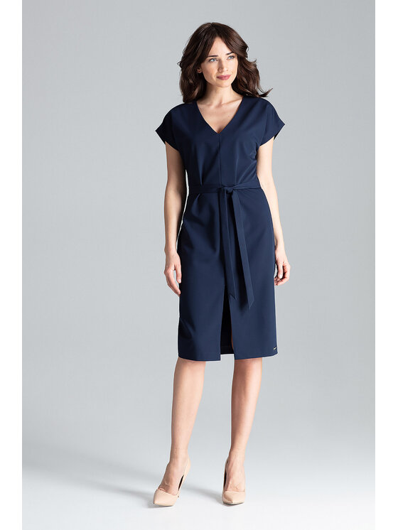 Lenitif Lenitif Vestito L032 Blu scuro Regular Fit