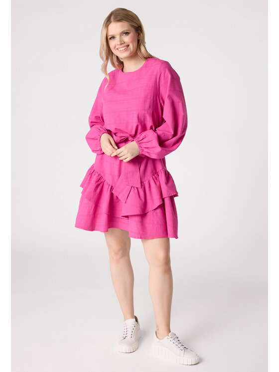 LAURELLA LAURELLA Sukienka codzienna 4UL070 Bordowy Regular Fit
