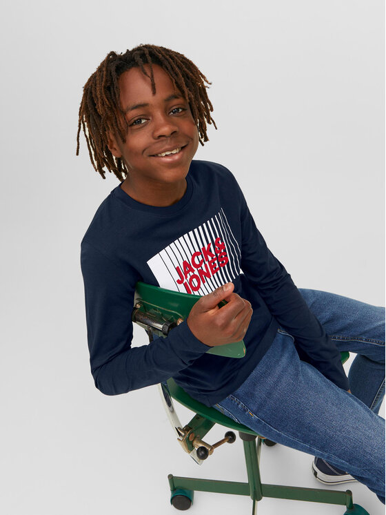 Jack&Jones Junior Jack&Jones Junior Majica 12244209 Tamnoplava Regular Fit