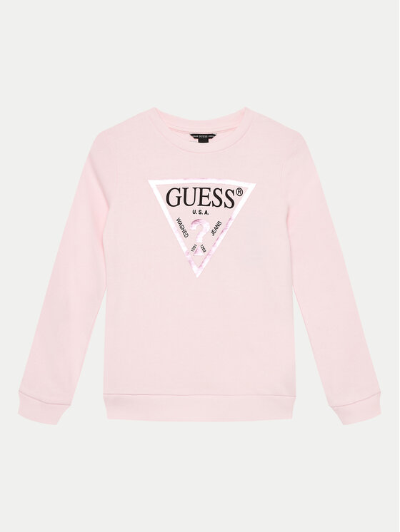 Guess Guess Μπλουζάκι J74Q10 KAUG0 Ροζ Regular Fit