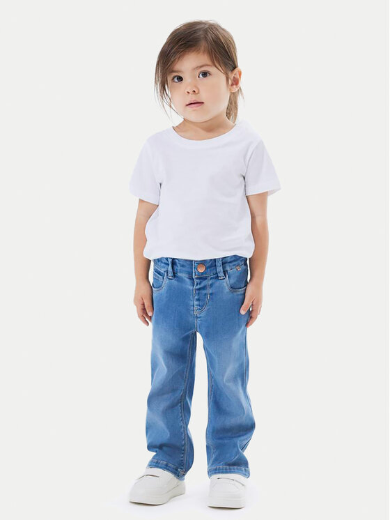 NAME IT NAME IT Blugi 13224658 Albastru Bootcut Fit