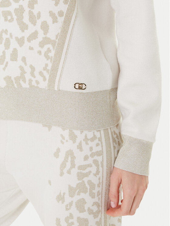 Liu Jo Liu Jo Pullover TF5172 MS49I Écru Regular Fit
