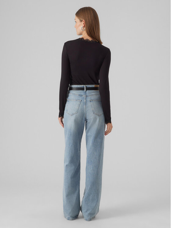 Vero Moda Vero Moda Μπλουζάκι 10295141 Μαύρο Slim Fit