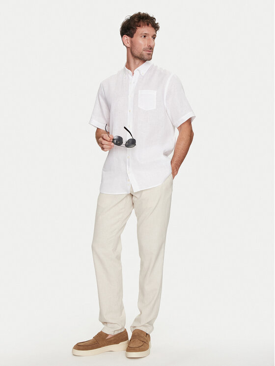 Bugatti Bugatti Camicia 9450 58540A Bianco Regular Fit