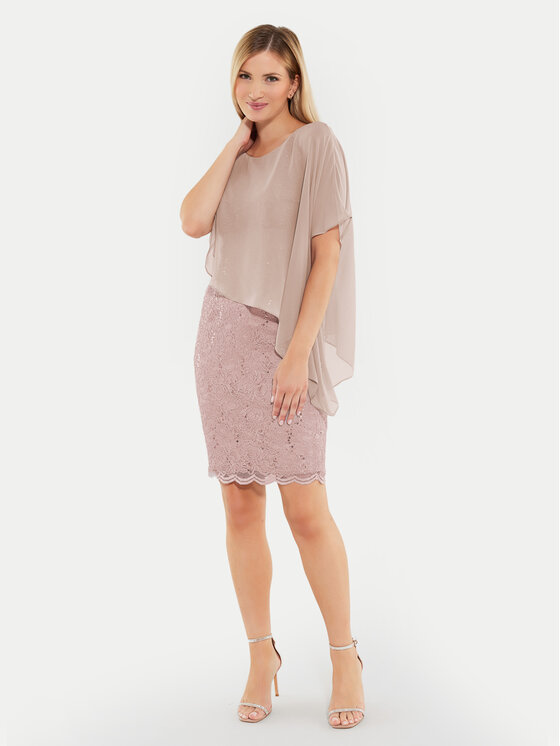 Swing Swing Kokteiļkleita 77760410 Bēšs Regular Fit
