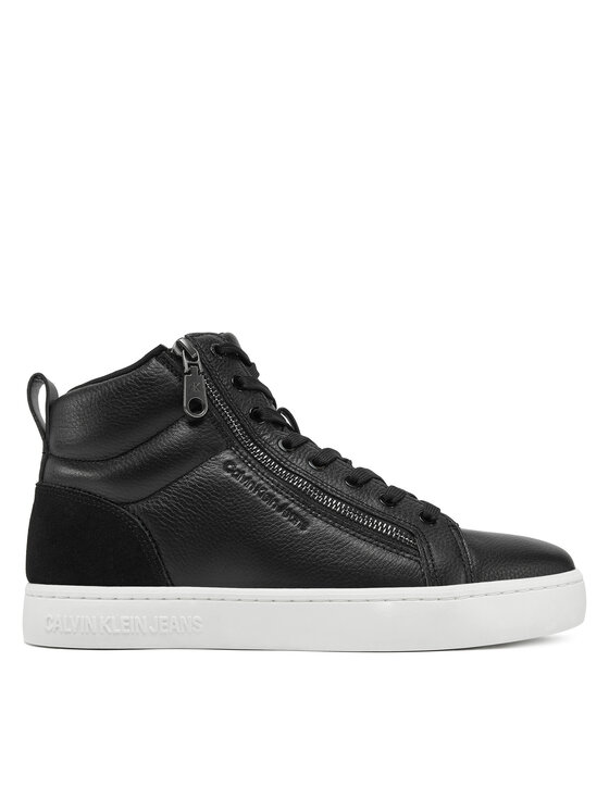 Calvin Klein Jeans Snīkeri Classic Cupsole Zip Mid In YM0YM01156 Melns